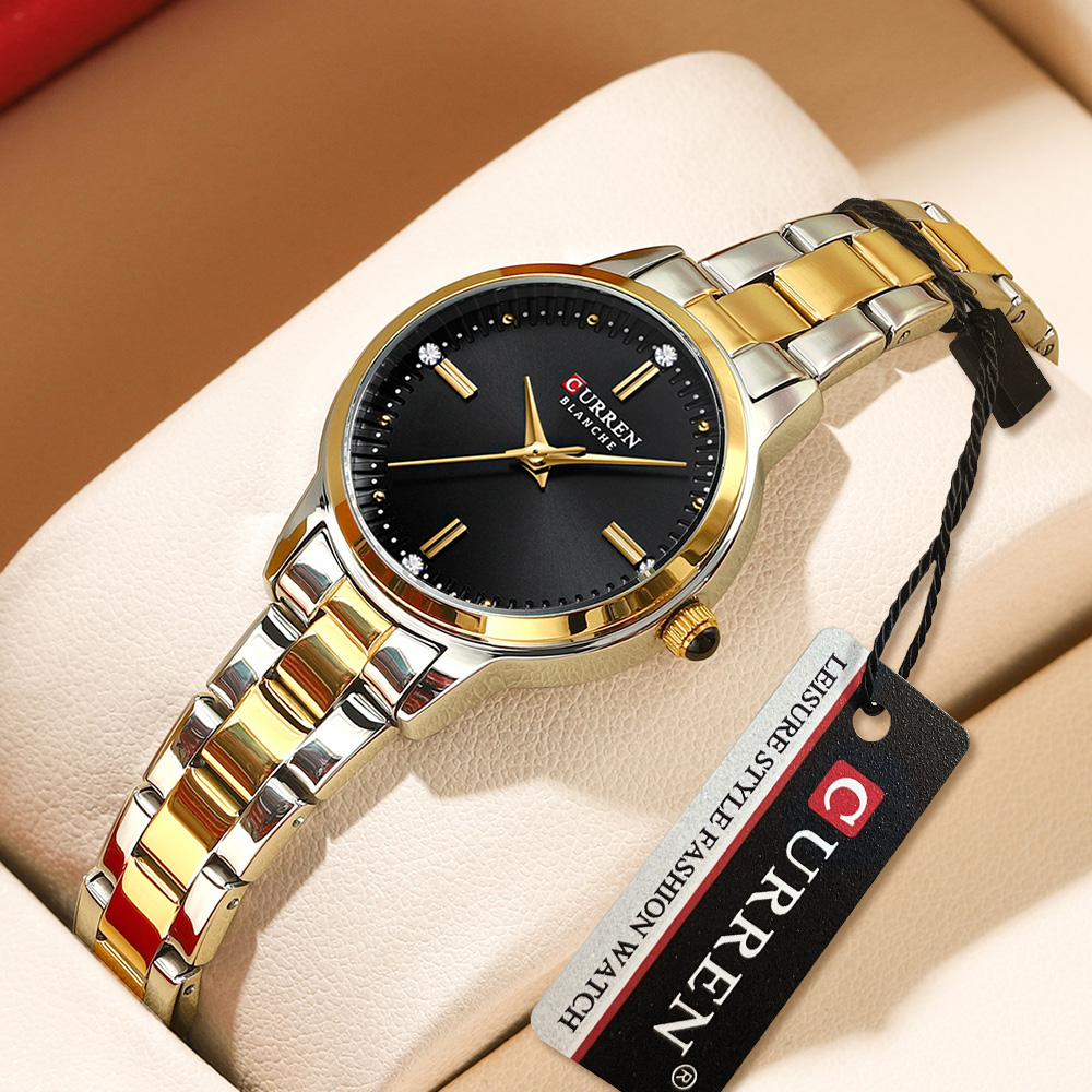 Lux Watch - CURREN jam tangan Quartz wanita antiair,