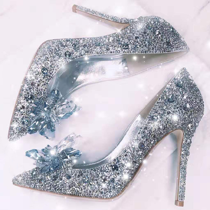 Luxury Watch Girl - Sepatu Wanita Sepatu Hak Tinggi Berlian