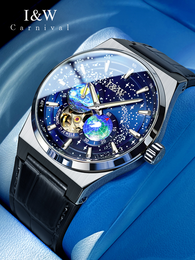 Luxury Watch Second Hand - Karnaval Baru MIYOTA Gerakan Otomatis Jam