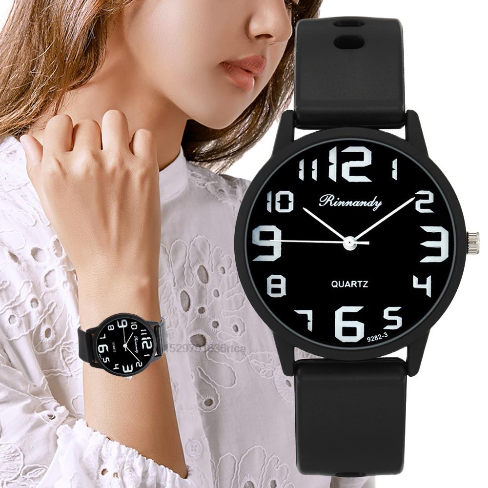 Lux Watch - Set jam tangan silikon wanita, arloji