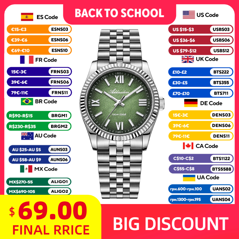 Luxury Watch Women - ADDIESDIVE Jam Tangan Elegan untuk Wanita