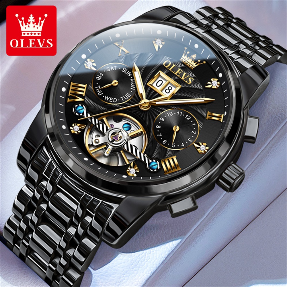 Rolex Watch Datejust - OLEVS jam tangan otomatis penuh multifungsi
