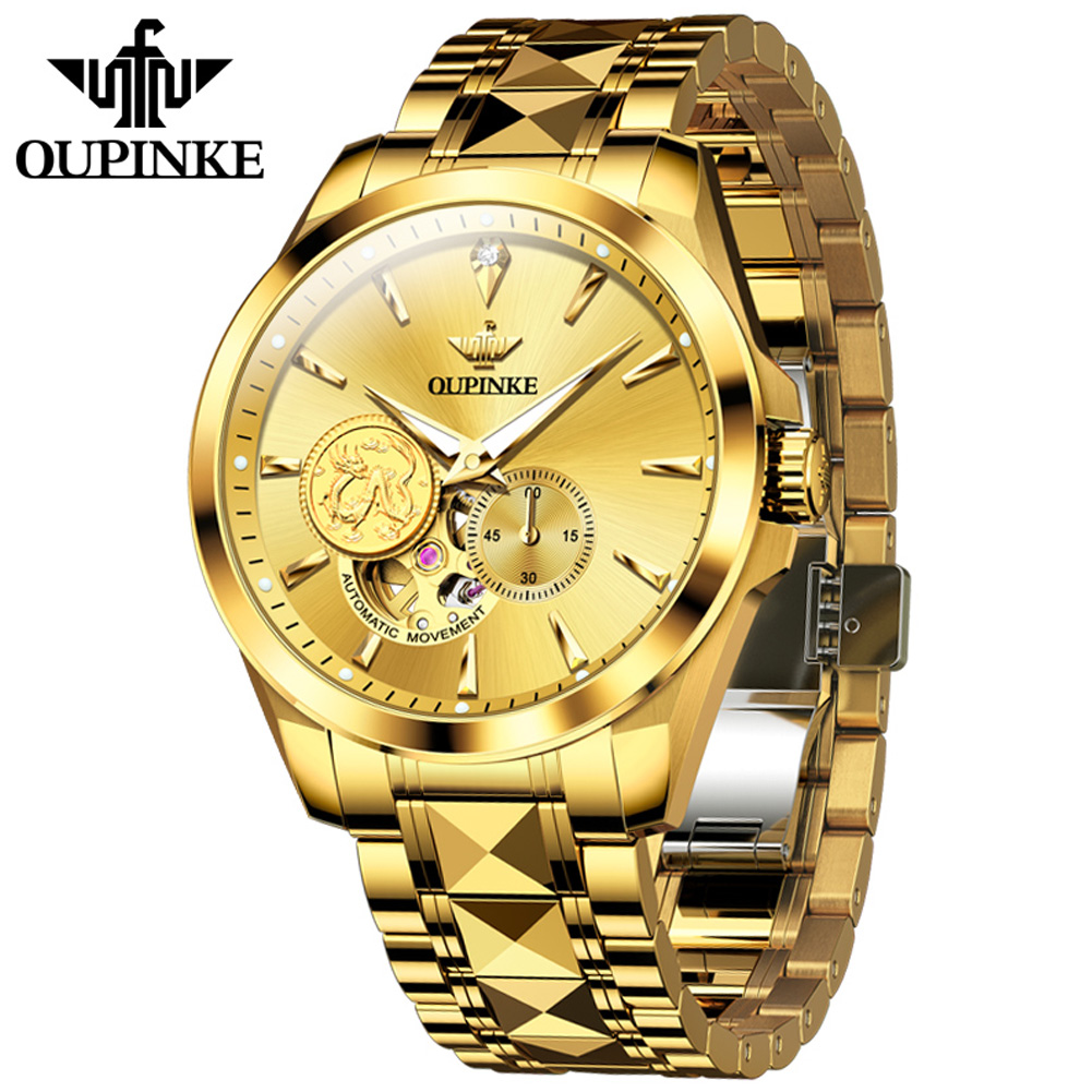 Luxury Watch Brands Logo - OUPINKE Jam Tangan Pria Jam Tangan