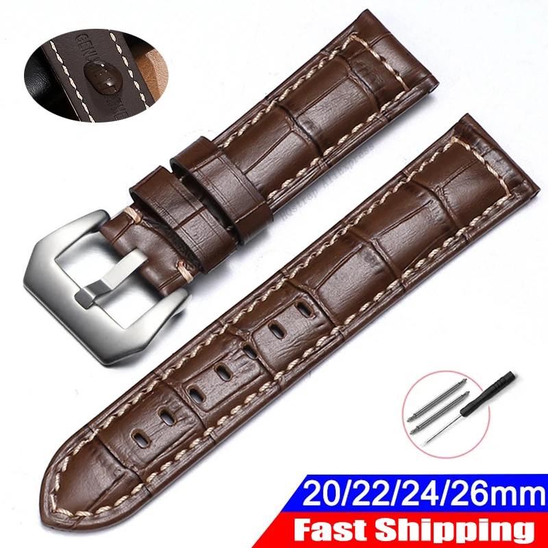 Luxury Watch Panerai - Gelang kulit pengganti Universal, untuk jam