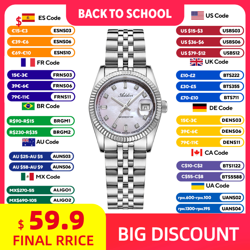 Luxury Watch Women - ADDIES 585 Jam Tangan Kuarsa Wanita
