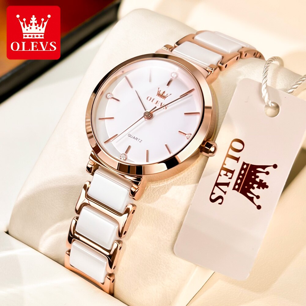 Luxury Watch Girl - OLEVS jam tangan kuarsa untuk wanita,