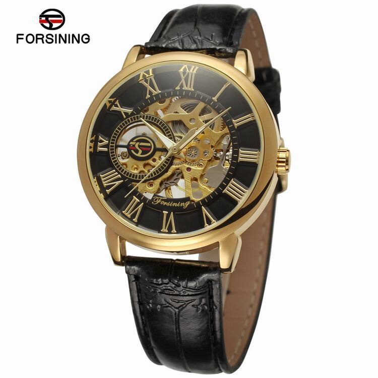 Luxury Watch Brands Logo - Jam Tangan Skeleton Mekanis Pria Casing
