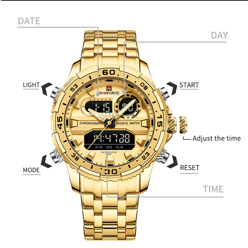 NAVIFORCE Jam Tangan Kuarsa Pr - Luxury Watch Trading ulasan dan harga