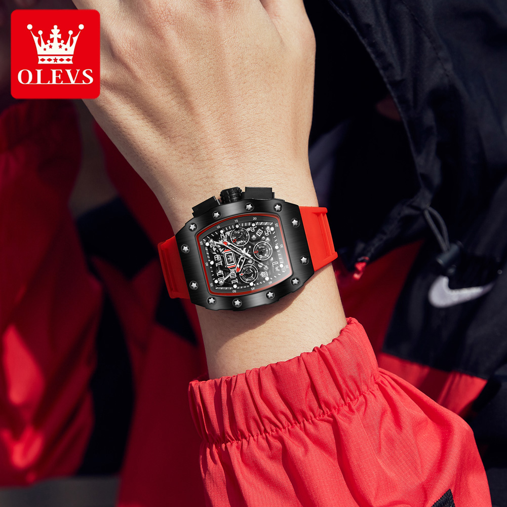 Jam Tangan Quartz Chronograph  - Luxury Watch Rubber Strap ulasan dan harga