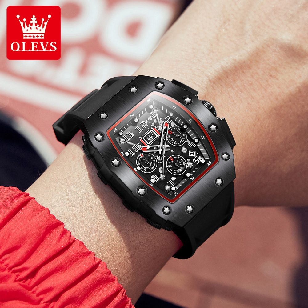 Jam Tangan Quartz Chronograph  - Luxury Watch Rubber Strap ulasan dan harga