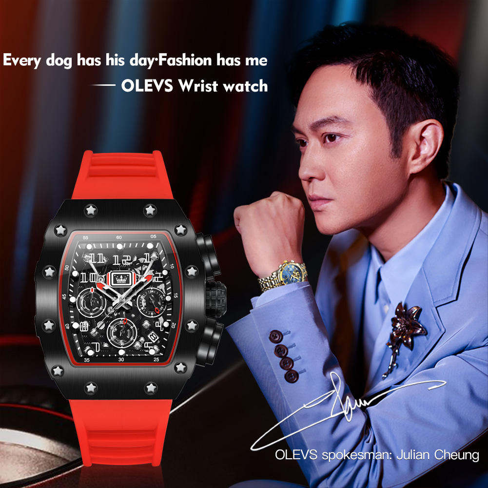 Jam Tangan Quartz Chronograph  - Luxury Watch Rubber Strap ulasan dan harga