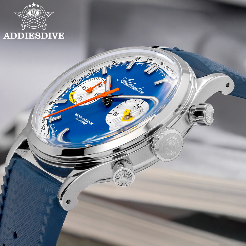 ADDIESDIVE Jam Tangan Chronogr - Luxury Watch Rubber Strap ulasan dan harga