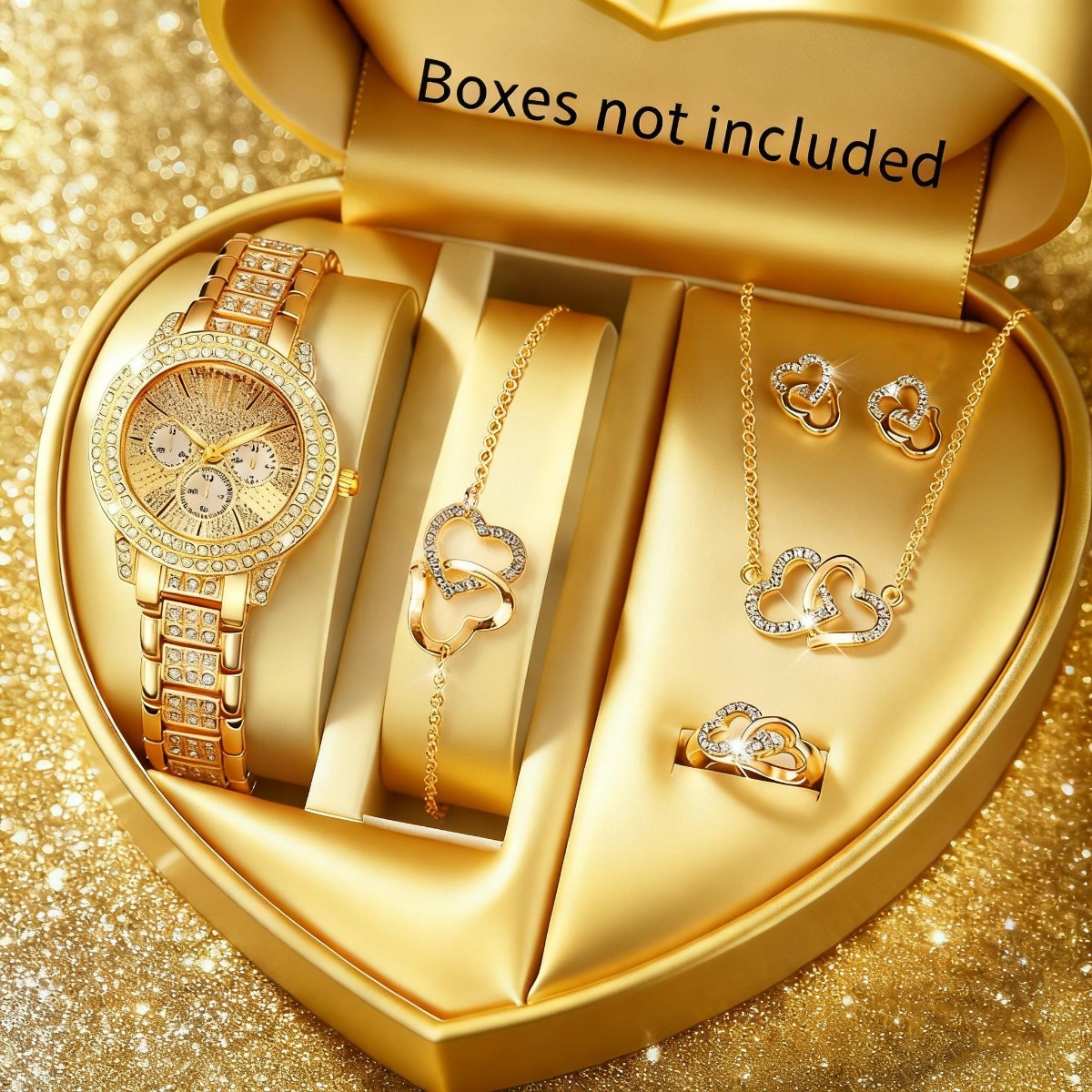 6PCS Set Perhiasan Jam Tangan  - Luxury Watch Kids ulasan dan harga