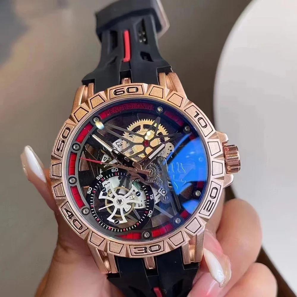 Jam Tangan Kuarsa 3D Jam Tanga - Luxury Watch Rubber Strap ulasan dan harga