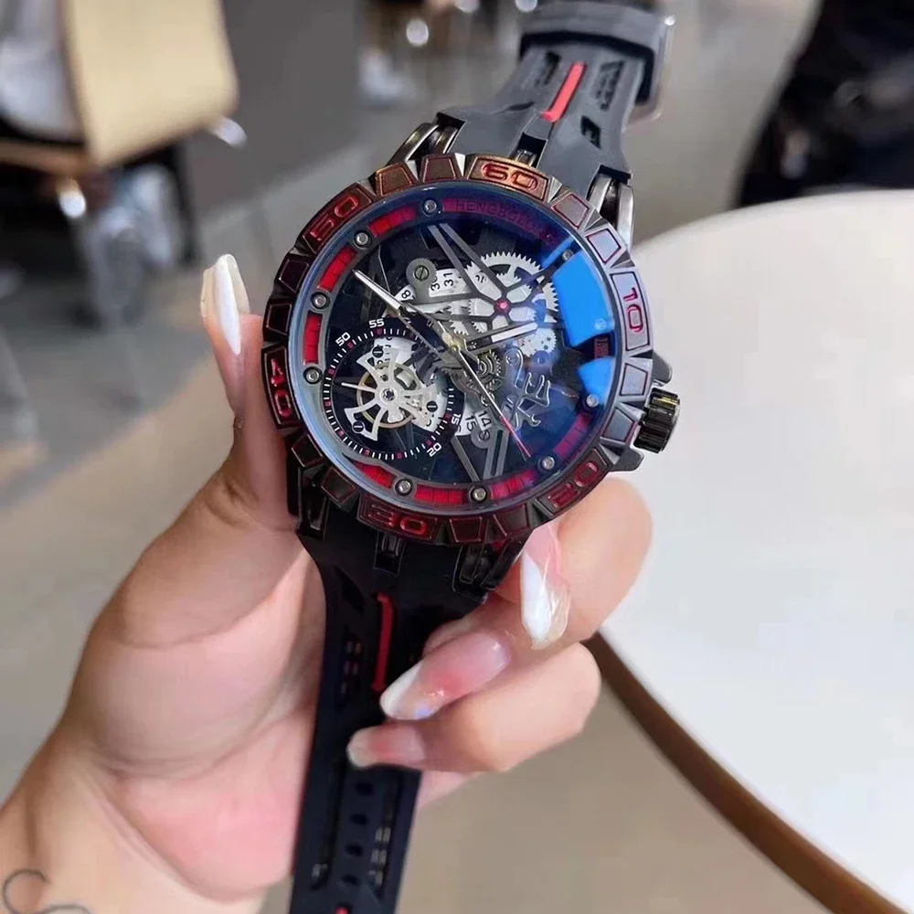 Jam Tangan Kuarsa 3D Jam Tanga - Luxury Watch Rubber Strap ulasan dan harga