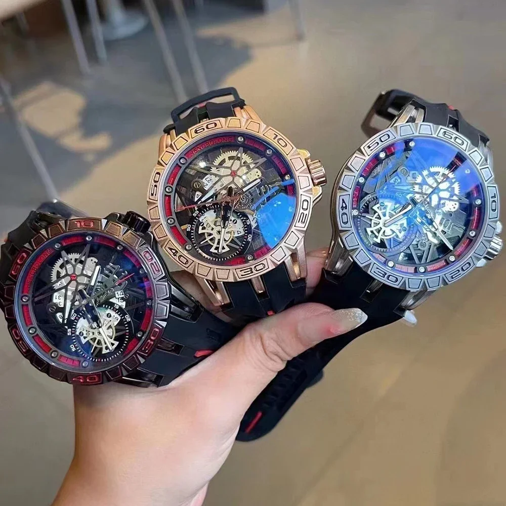 Jam Tangan Kuarsa 3D Jam Tanga - Luxury Watch Rubber Strap ulasan dan harga