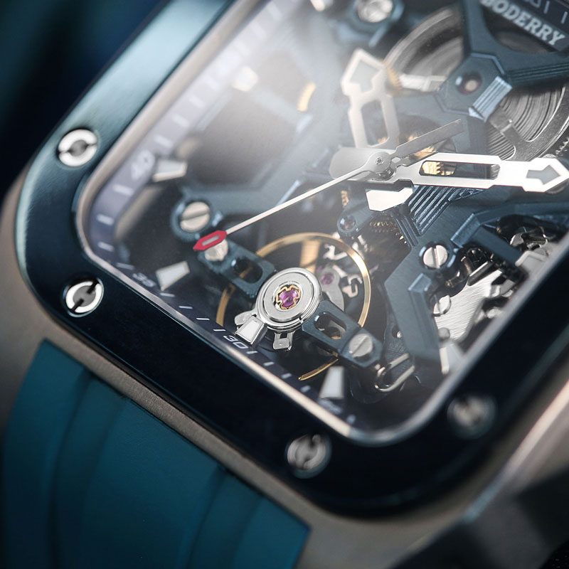 BODERRY jam tangan mekanis oto - Luxury Watch Rubber Strap ulasan dan harga