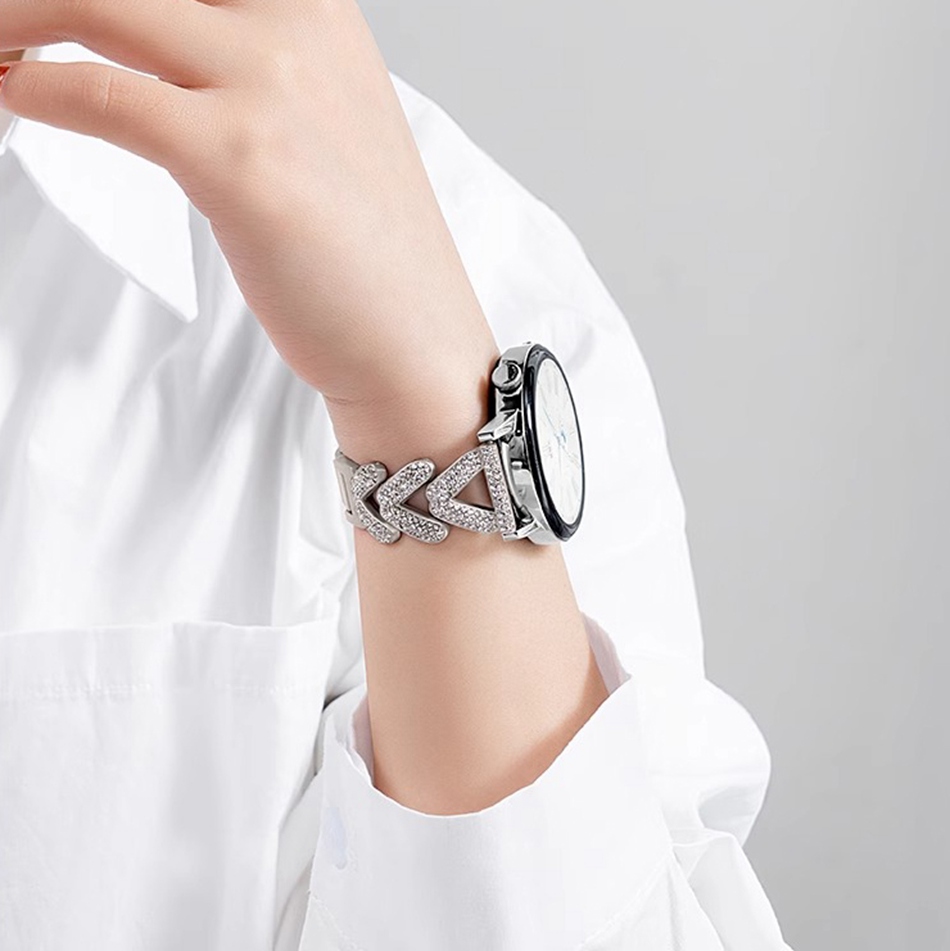 Tali Logam Gandum Berlian Mewa - Luxury Watch Galaxy ulasan dan harga