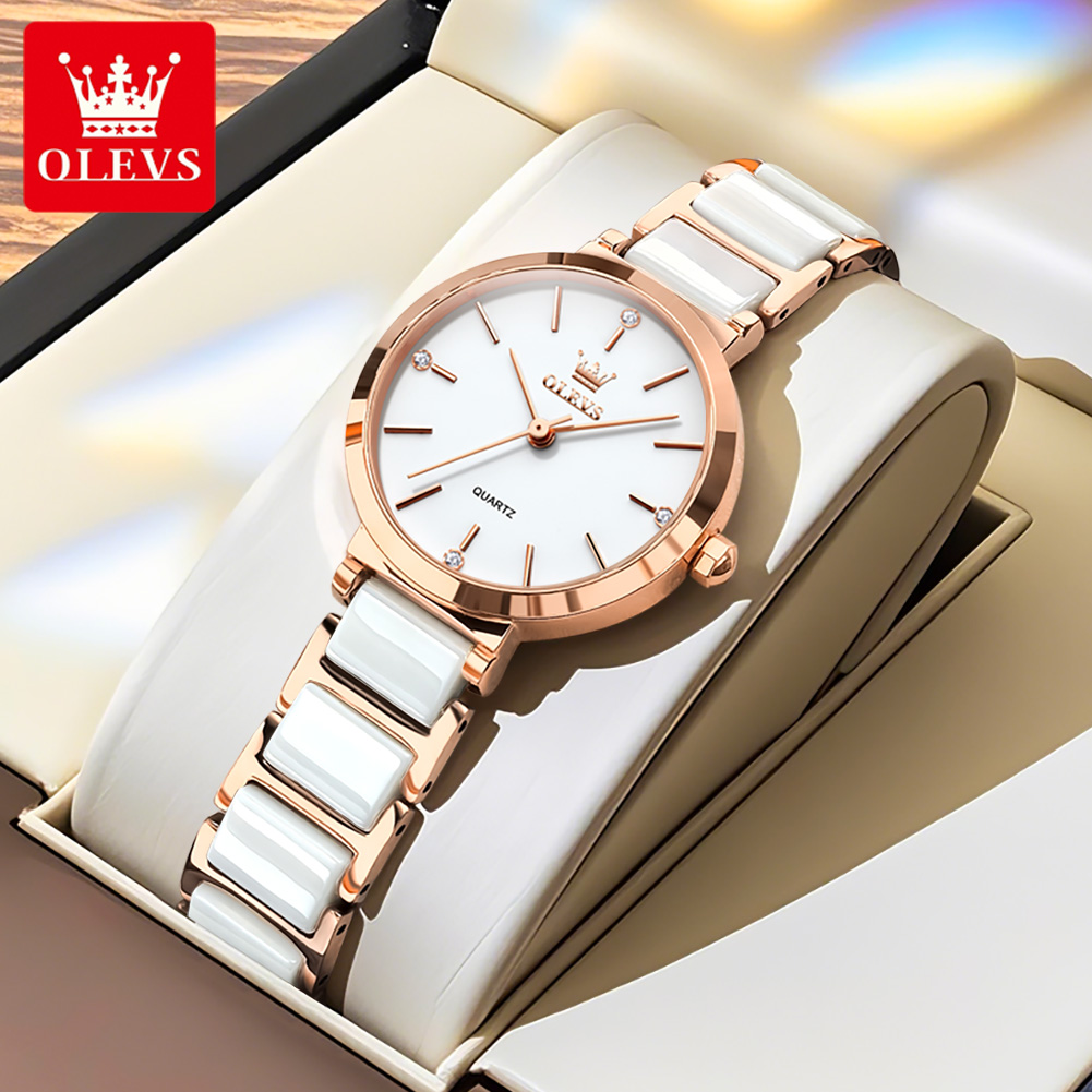 Jam Tangan Wanita OLEVS 5877 M - Luxury Watch Organizer ulasan dan harga