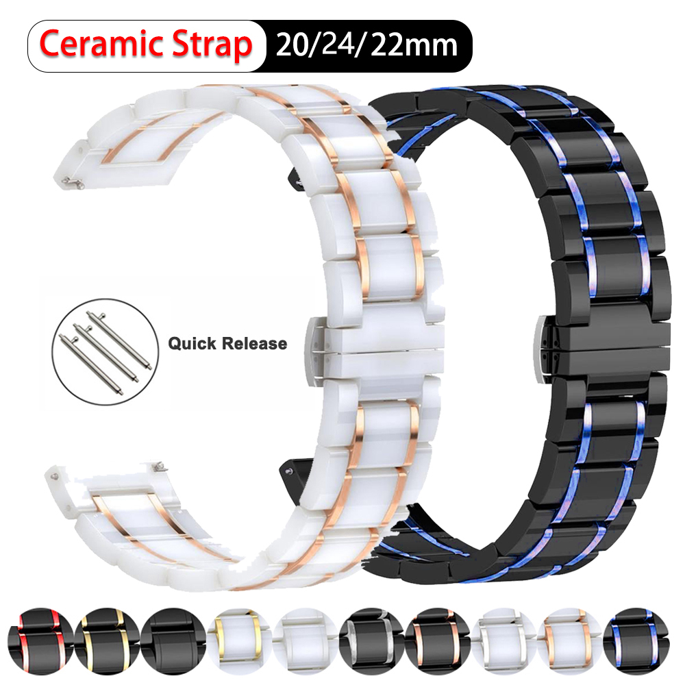 20Mm 22Mm 24Mm Ceramic Band un - Luxury Watch Galaxy ulasan dan harga