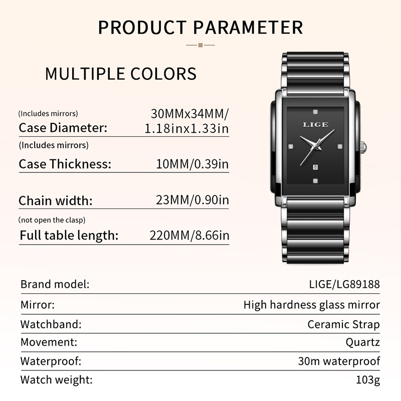 LIGE Jam Tangan Wanita Mewah B - Luxury Watch Organizer ulasan dan harga