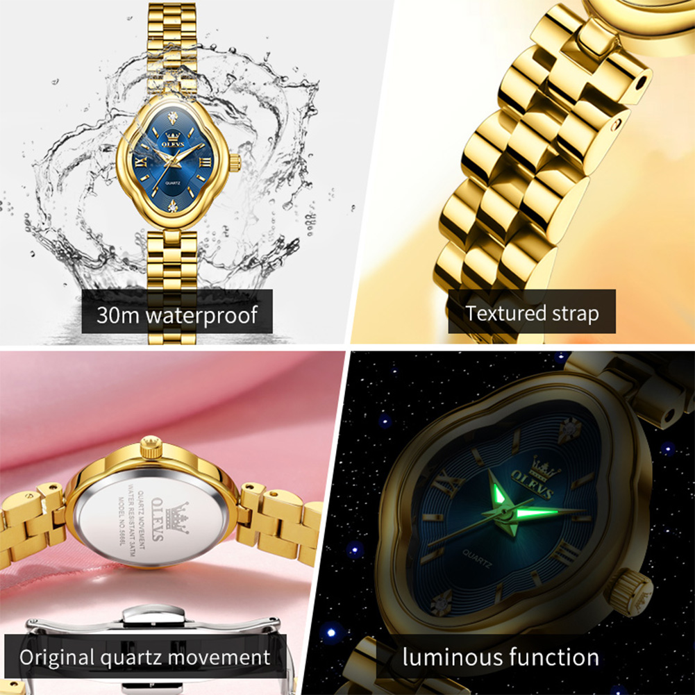 OLEVS Jam Tangan Kuarsa Wanita - Luxury Watch Girl ulasan dan harga