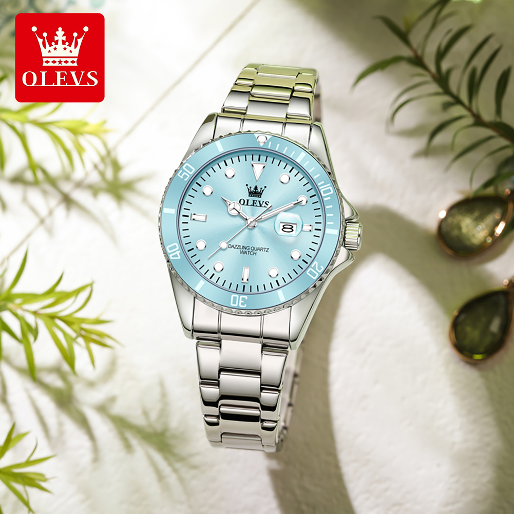 OLEVS Jam Tangan Kuarsa Tahan  - Luxury Watch Girl ulasan dan harga