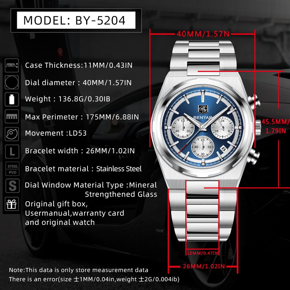 BENYAR Jam Tangan Kuarsa Multi - Luxury Watch Second Hand ulasan dan harga