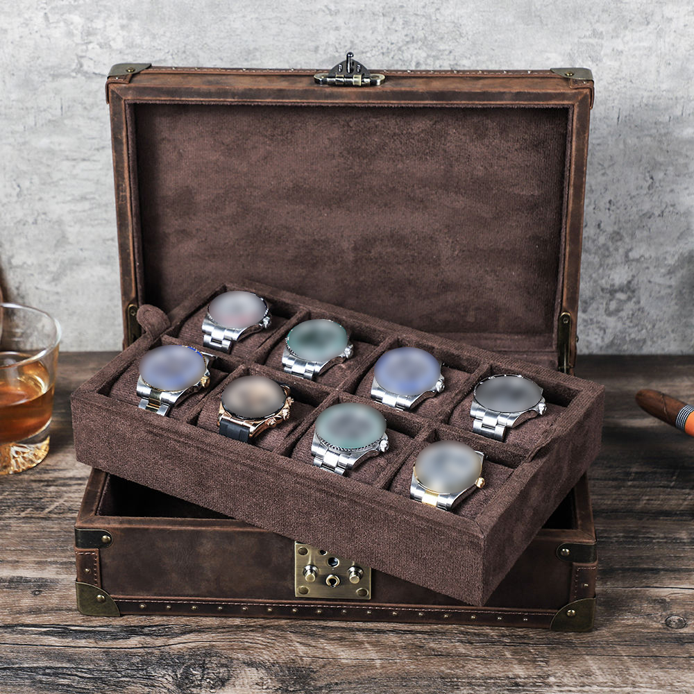 Kotak Jam Tangan Kulit Custom  - Luxury Watch Organizer ulasan dan harga