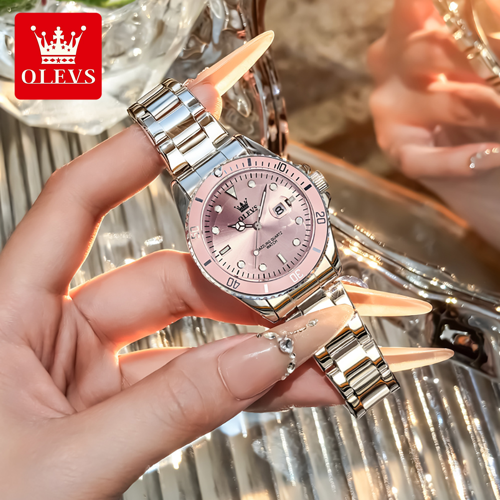 OLEVS Jam Tangan Wanita Kuarsa - Luxury Watch Girl ulasan dan harga