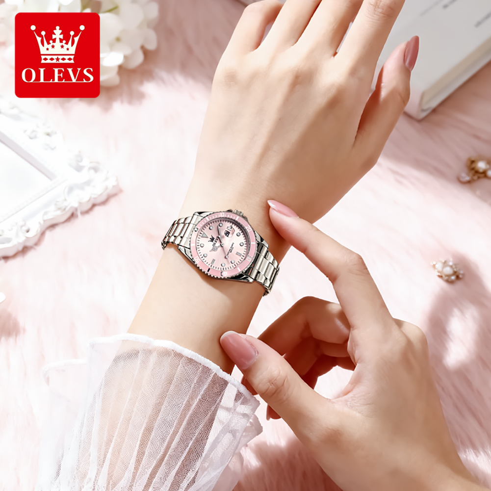 OLEVS Jam Tangan Wanita Kuarsa - Luxury Watch Girl ulasan dan harga