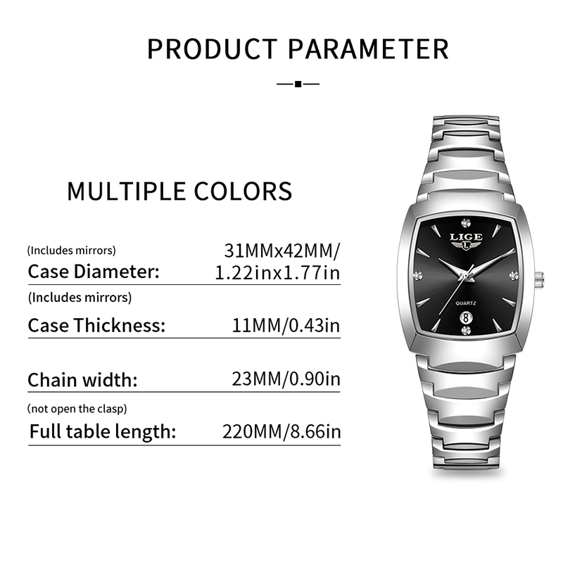 LIGE Jam Tangan Wanita Bisnis  - Luxury Watch Women ulasan dan harga