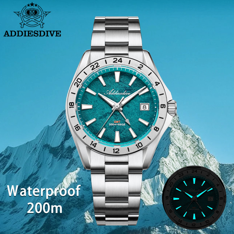 ADDIESDIVE Jam Tangan Kuarsa B - Gmt Dual Timezone Watch ulasan dan harga