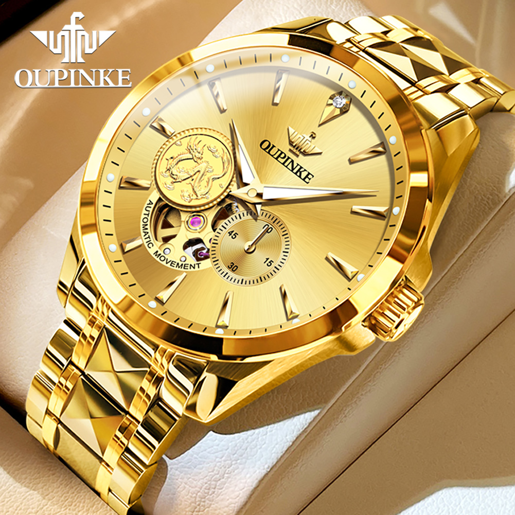 OUPINKE Jam Tangan Pria Jam Ta - Luxury Watch Brands Logo ulasan dan harga