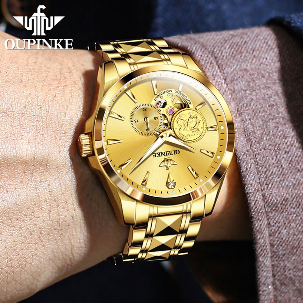 OUPINKE Jam Tangan Pria Jam Ta - Luxury Watch Brands Logo ulasan dan harga