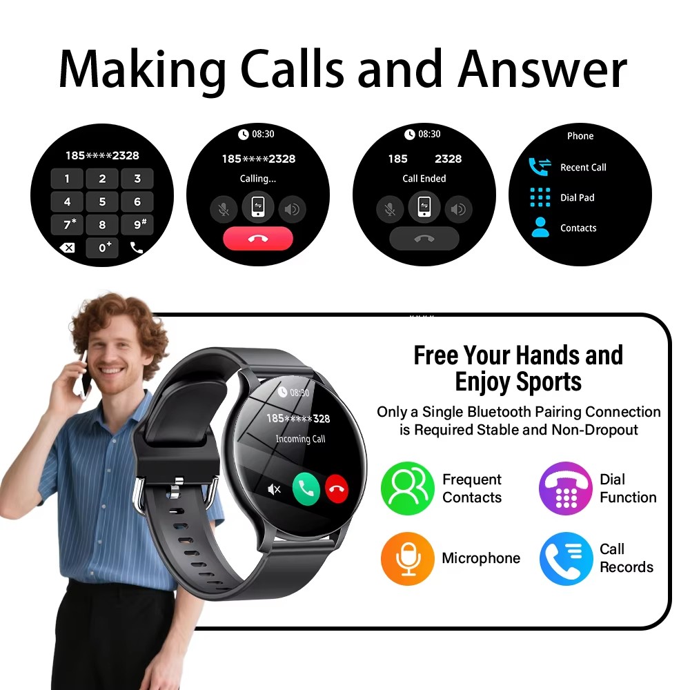 Jam Tangan Pintar Baru 2025 Mo - Gmt Dual Timezone Watch ulasan dan harga