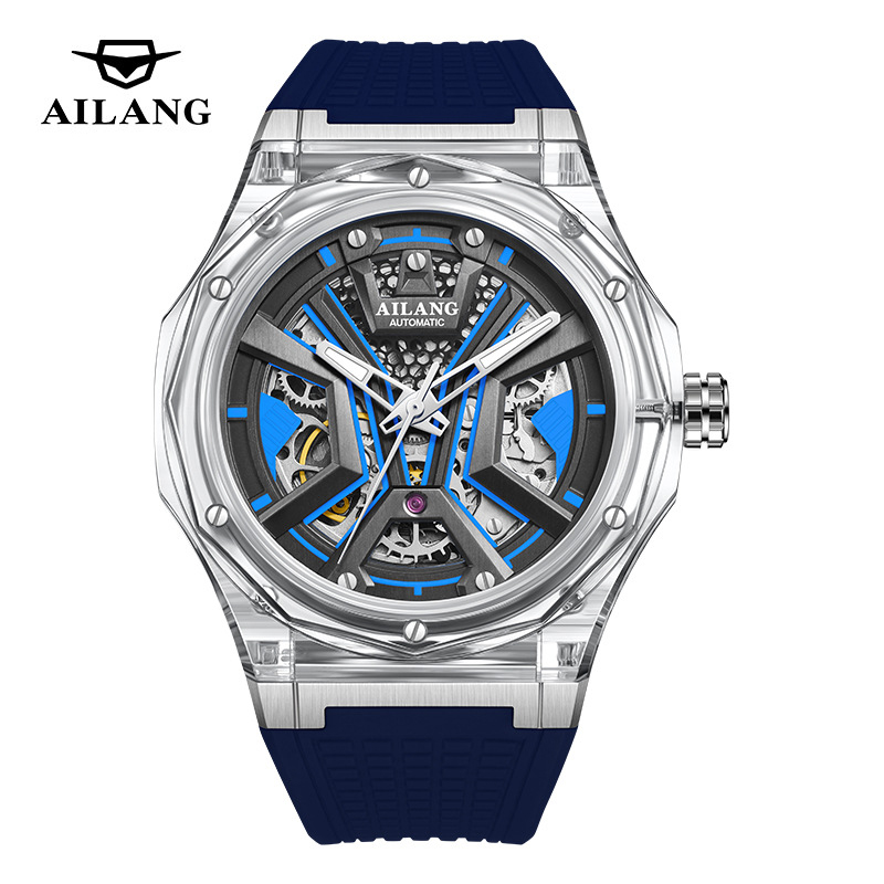 AILANG Jam Tangan Mekanis Pria - Luxury Watch Rubber Strap ulasan dan harga