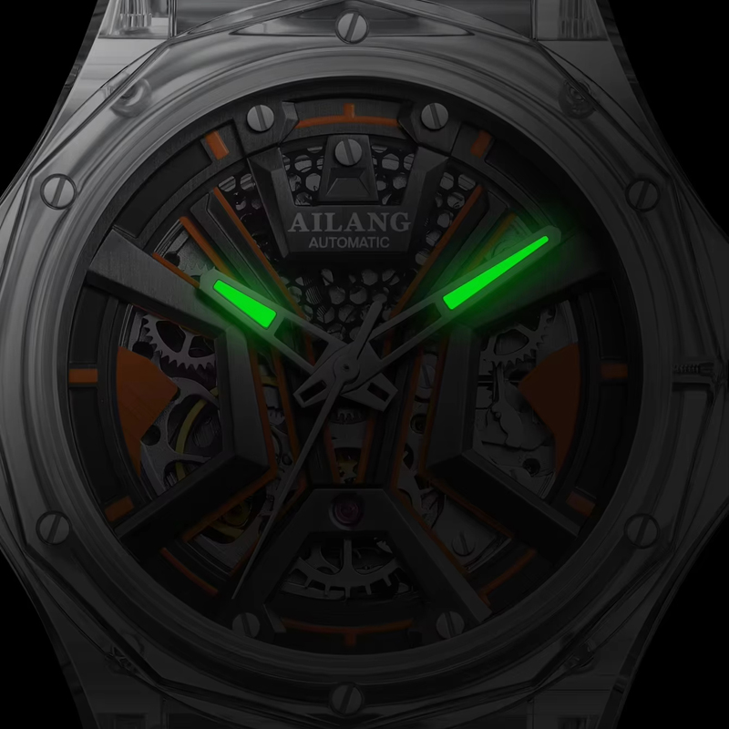 AILANG Jam Tangan Mekanis Pria - Luxury Watch Rubber Strap ulasan dan harga