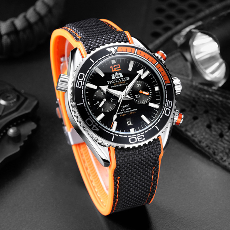 PAULAREIS P Jam Tangan Mekanis - Luxury Watch Rubber Strap ulasan dan harga