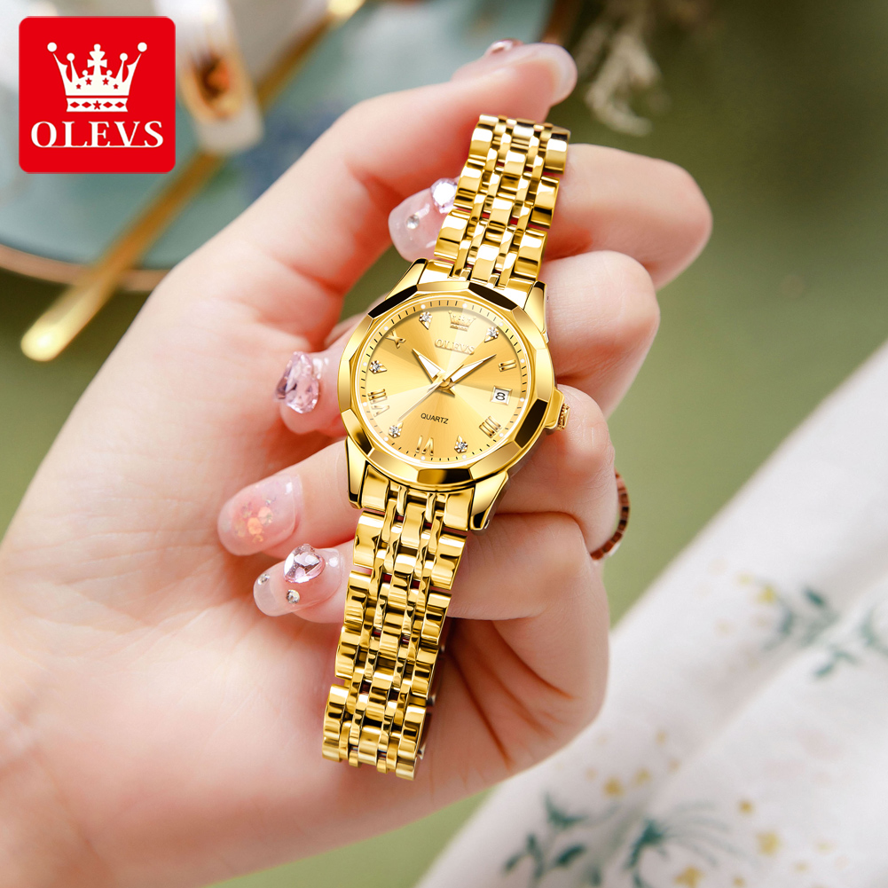 OLEVS jam tangan emas wanita,  - Luxury Watch Girl ulasan dan harga