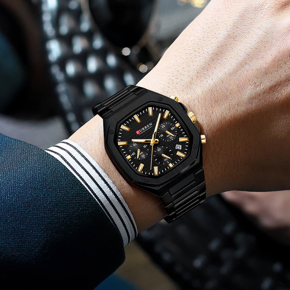CURREN Jam Tangan Chrono Perse - Luxury Watch For Men ulasan dan harga