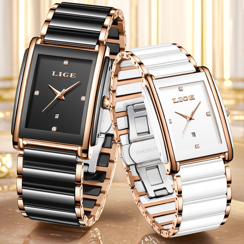 LIGE Jam Tangan Wanita Elegan  - Luxury Watch Organizer ulasan dan harga