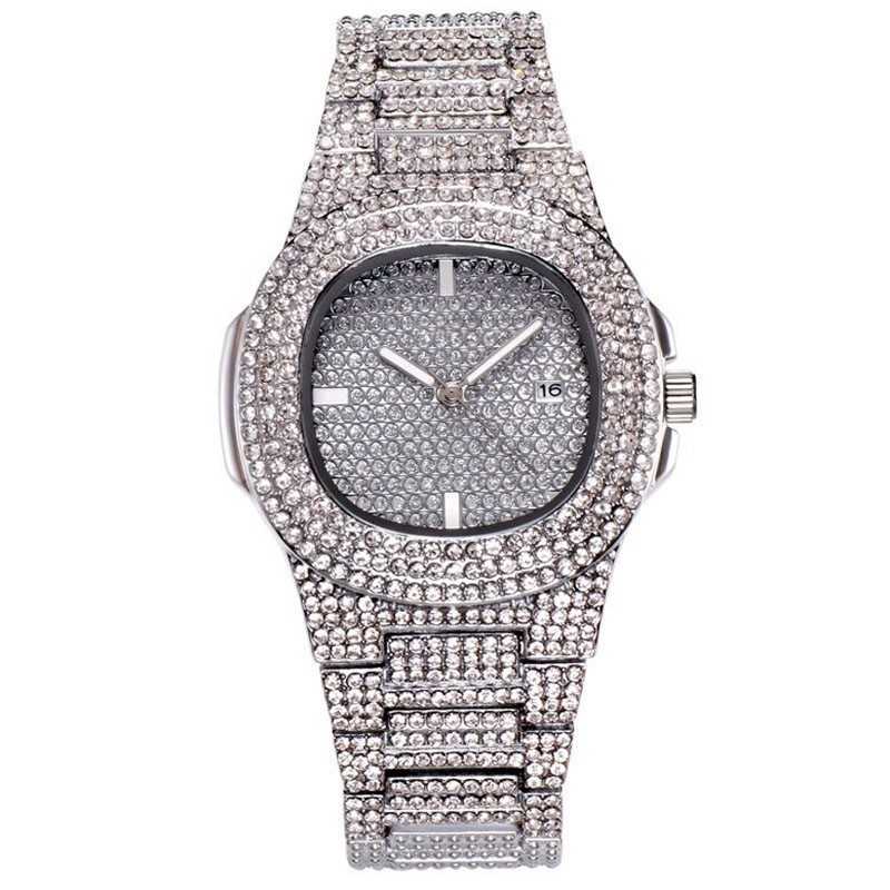 Jam Tangan Pria Berlian Penuh  - Luxury Watch Trading ulasan dan harga