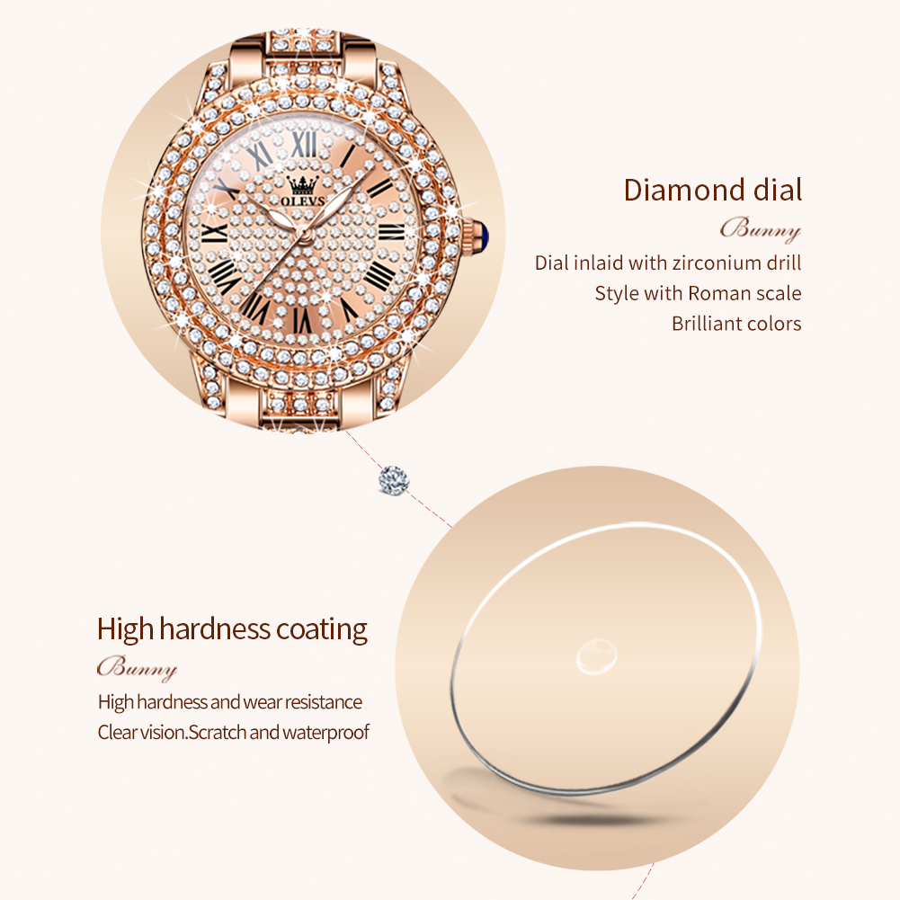 OLEVS jam tangan kuarsa wanita - Luxury Watch Girl ulasan dan harga