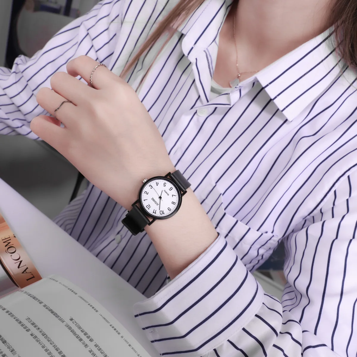 Jam Tangan Hitam Sederhana Jam - Lux Watch ulasan dan harga