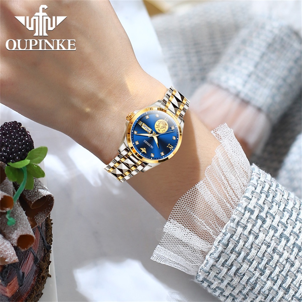 OUPINKE Jam Tangan Wanita Jam  - Luxury Watch Brands Logo ulasan dan harga