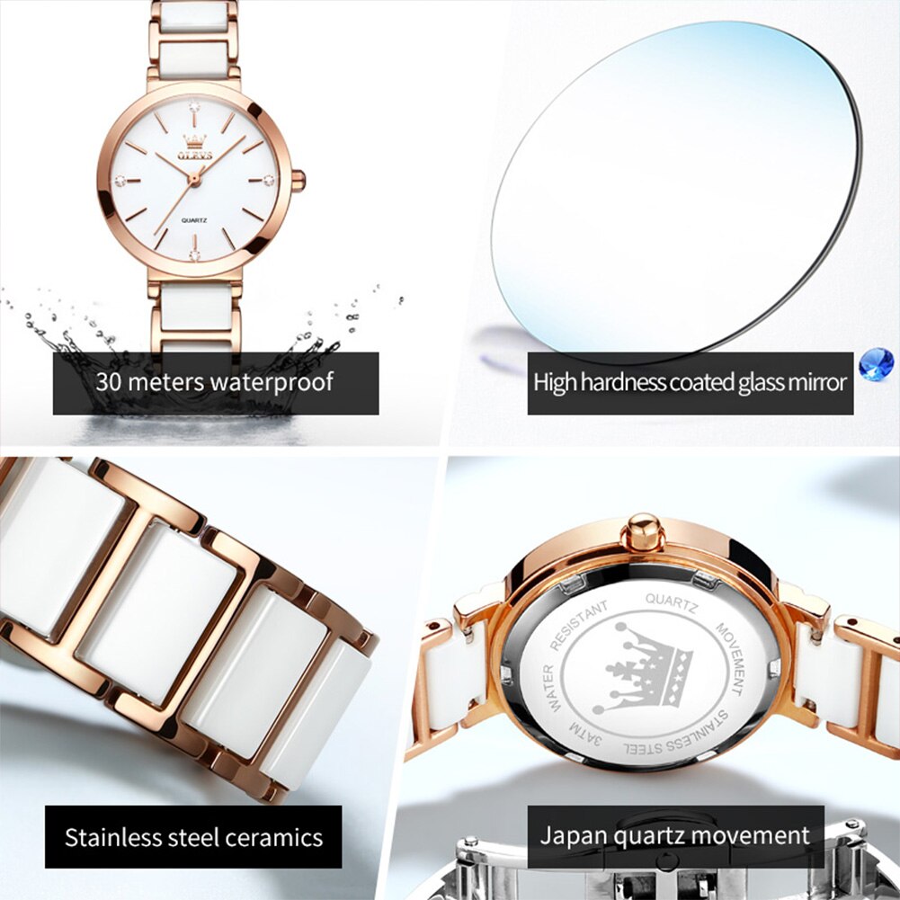 OLEVS jam tangan kuarsa untuk  - Luxury Watch Girl ulasan dan harga